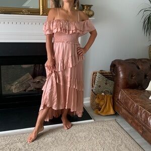 Ulla Johnson | Dresses | Ulla Johnson Starr Acid Wash Denim Belted Midi  Dress Sz | Poshmark